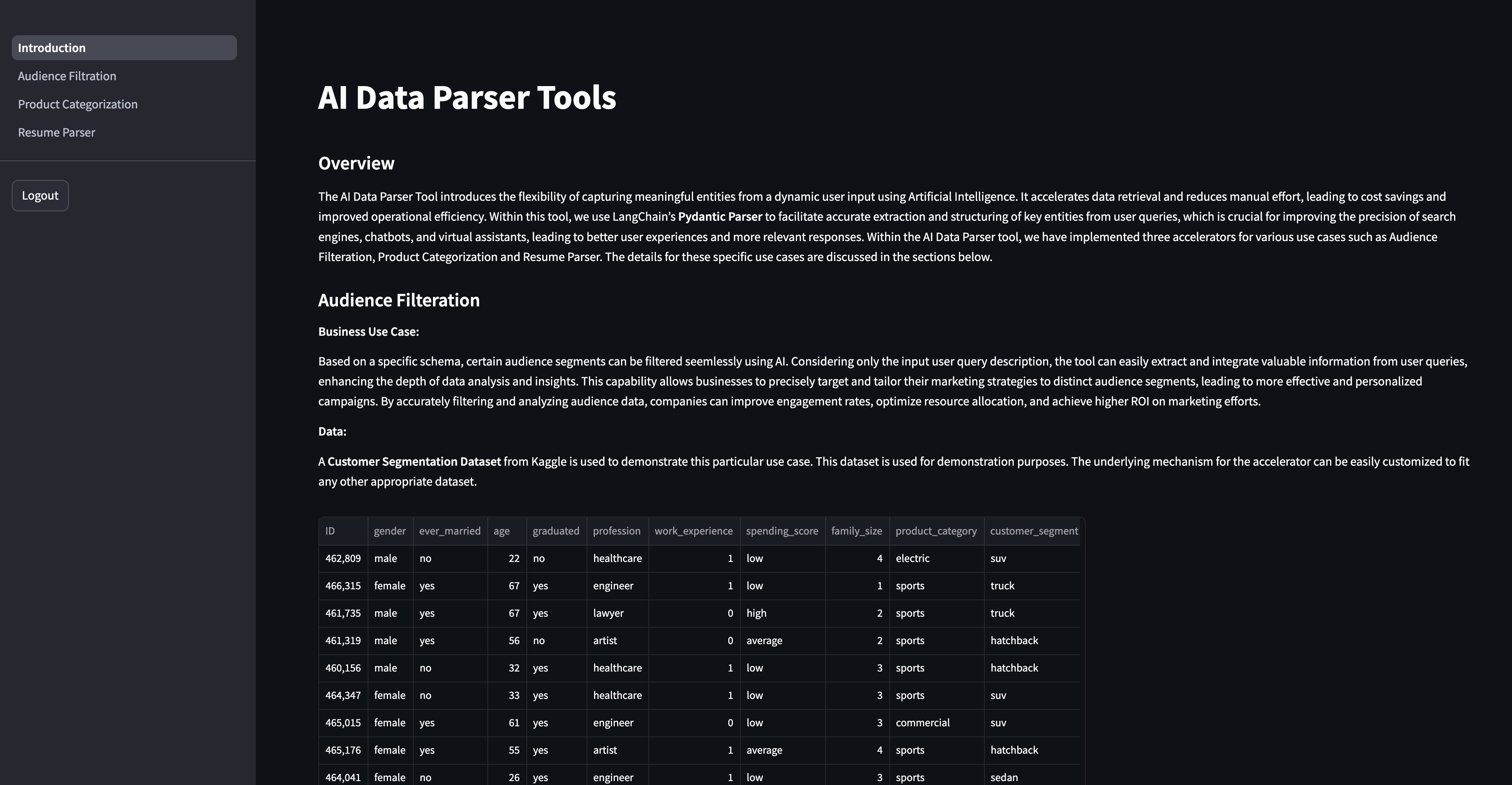 AI Data Parser